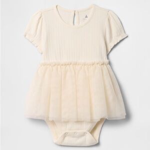 GAP Factory Cream Pointelle Bodysuit | 0-3M